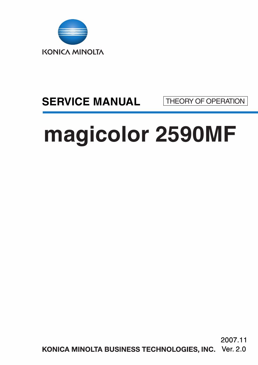 Konica-Minolta magicolor 2590MF THEORY-OPERATION Service Manual-1